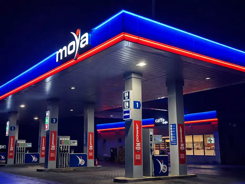 Zdjęcie realizacji stacji paliw Moya